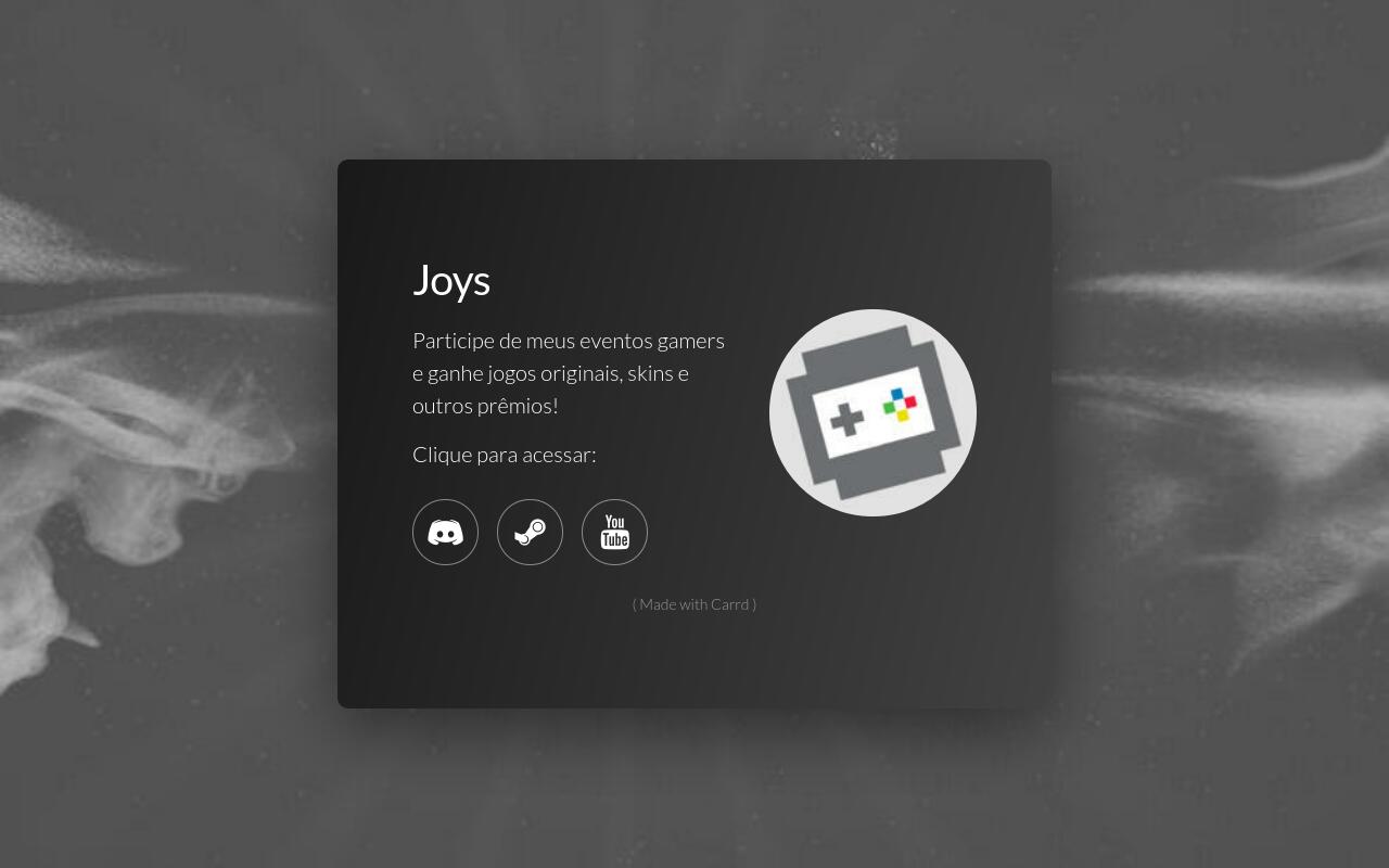 Carrd profile picture for @joys